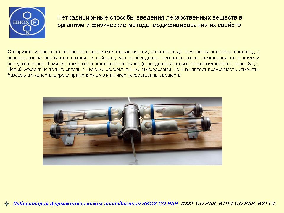 Нетрадиционные способы введения лекарственных веществ в организм и физические методы модифицирования их свойств