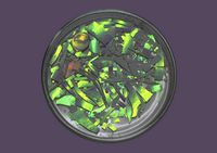 Полистирольные частицы в спрессованном виде